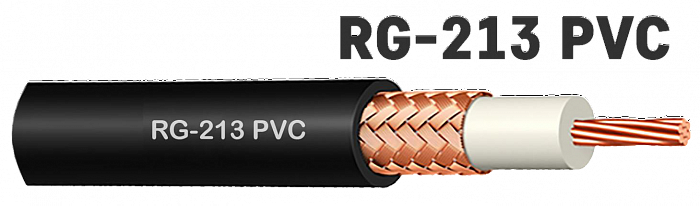 Антенный кабель для базовых станций RG-213 PVC Антенный кабель для базовых станций RG-213 PVC